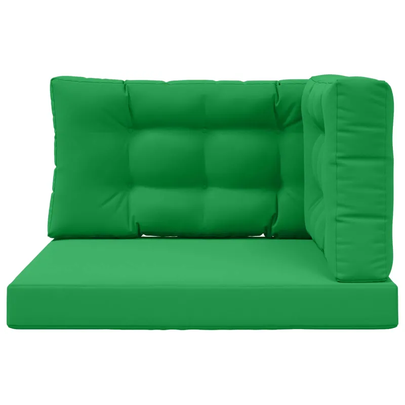 Lauko sofa pagalvėlė 3 pcs Žalia Poliesteris