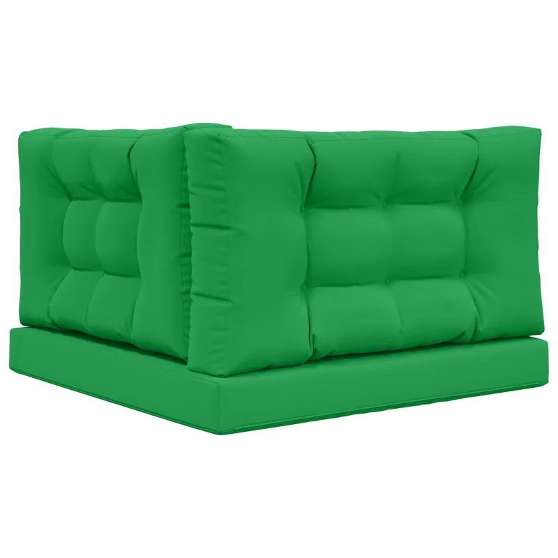 Lauko sofa pagalvėlė 3 pcs Žalia Poliesteris