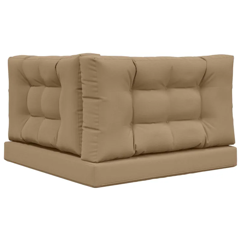 Lauko sofa pagalvėlė 3 pcs Taupe Poliesteris