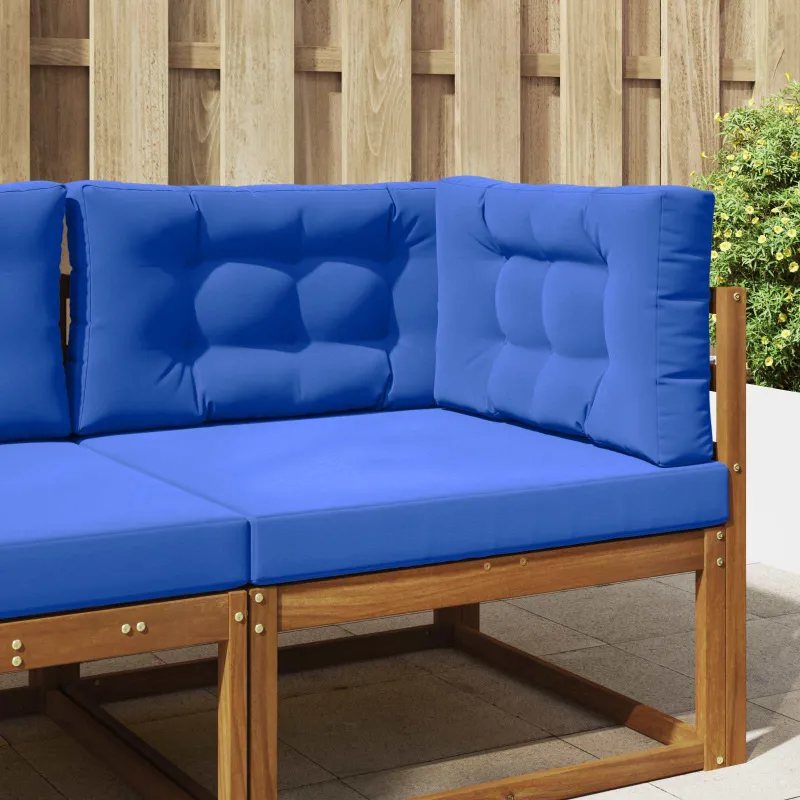 Lauko sofa pagalvėlė 3 pcs Karališka mėlyna Poliesteris