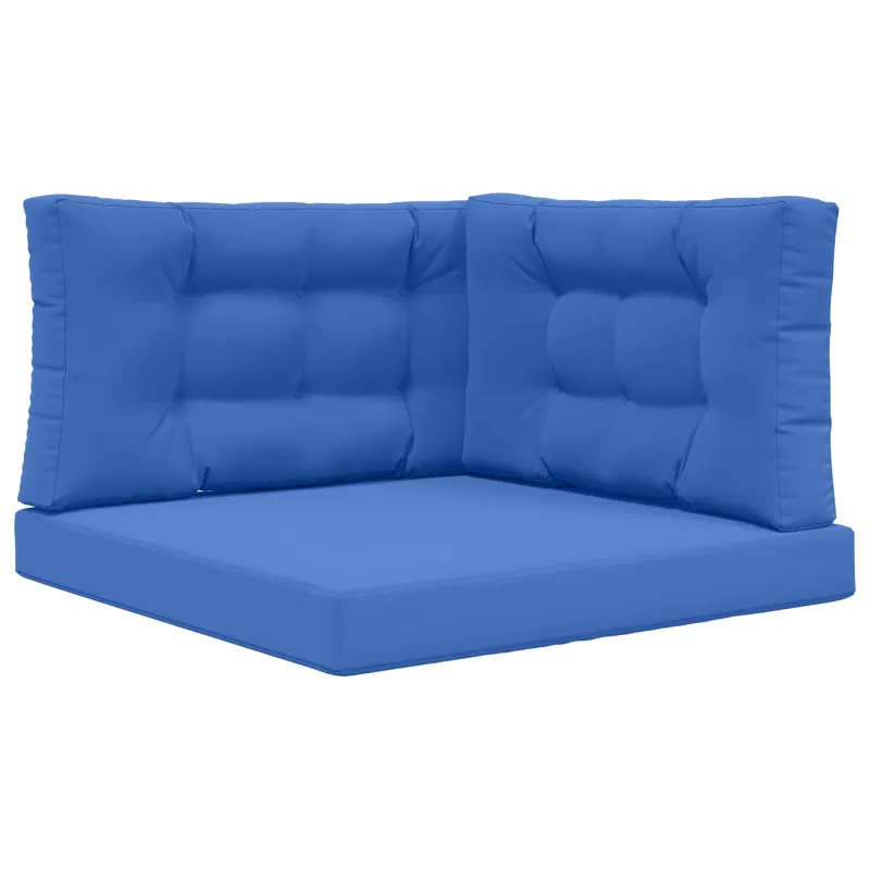 Lauko sofa pagalvėlė 3 pcs Karališka mėlyna Poliesteris