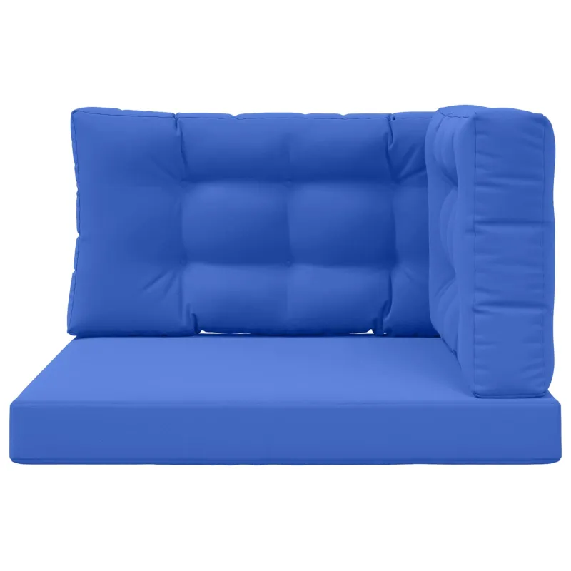 Lauko sofa pagalvėlė 3 pcs Karališka mėlyna Poliesteris