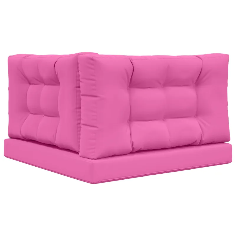 Lauko sofa pagalvėlė 3 pcs Rožinė Poliesteris