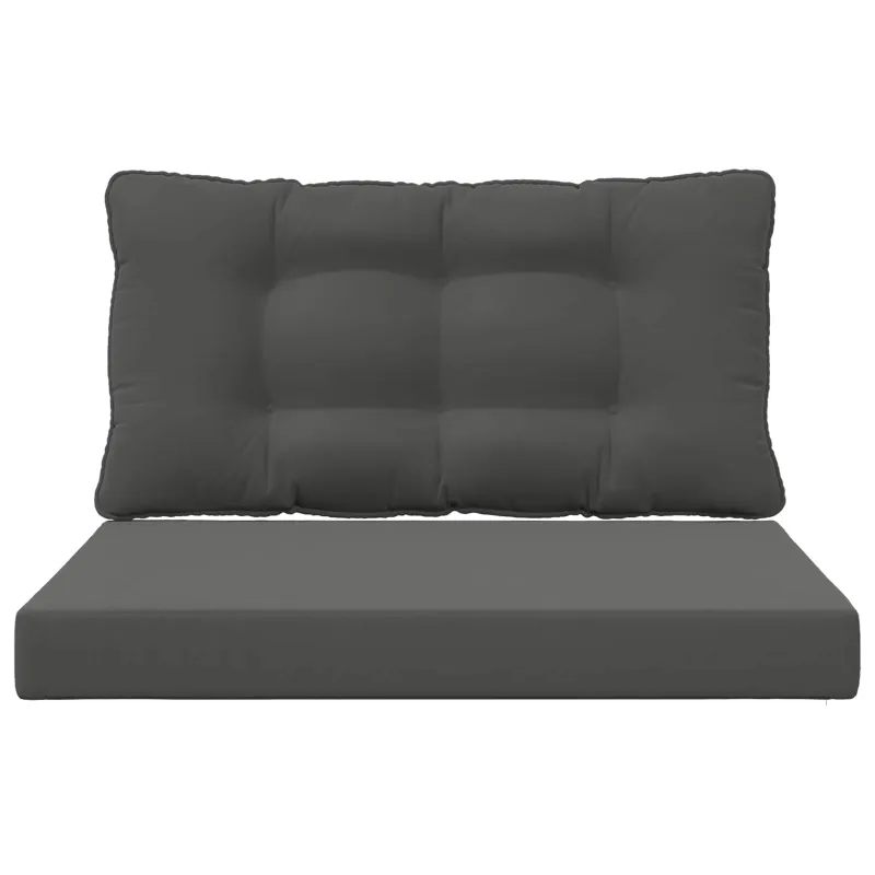 Lauko sofa pagalvėlė 2 pcs Antracitas Poliesteris
