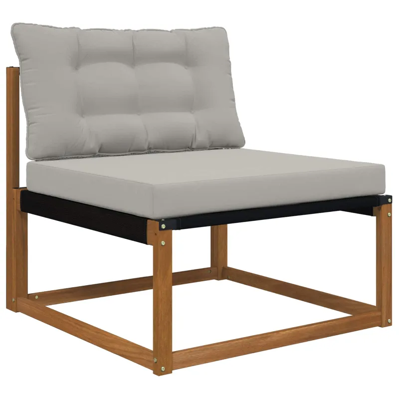 Lauko sofa pagalvėlė 2 pcs Pilka Poliesteris