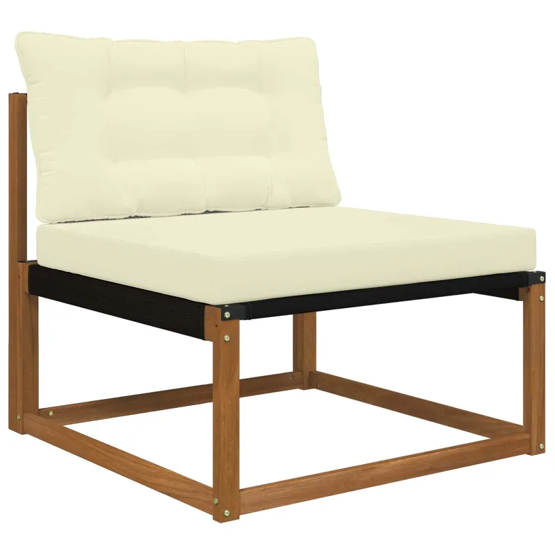 Lauko sofa pagalvėlė 2 pcs Kreminė Poliesteris