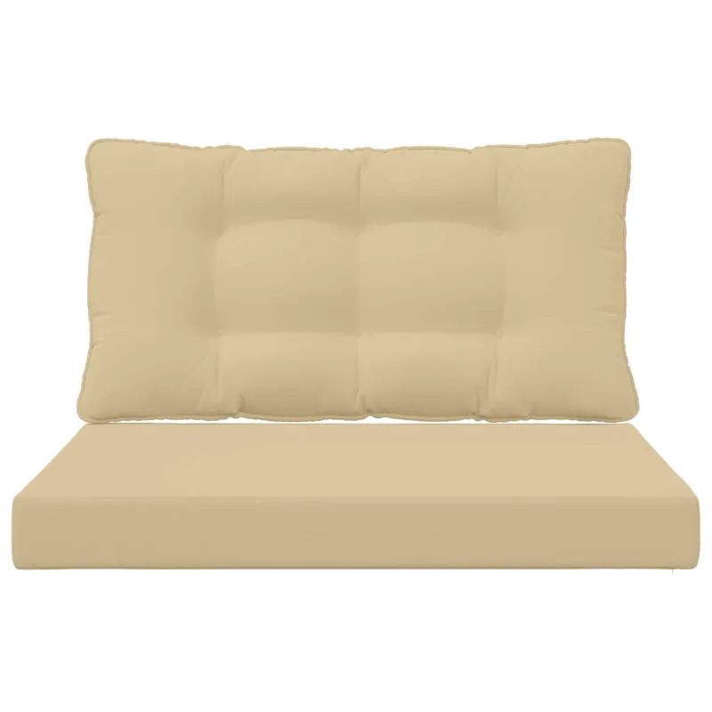 Lauko sofa pagalvėlė 2 pcs Smėlio Poliesteris