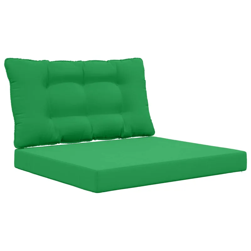 Lauko sofa pagalvėlė 2 pcs Žalia Poliesteris
