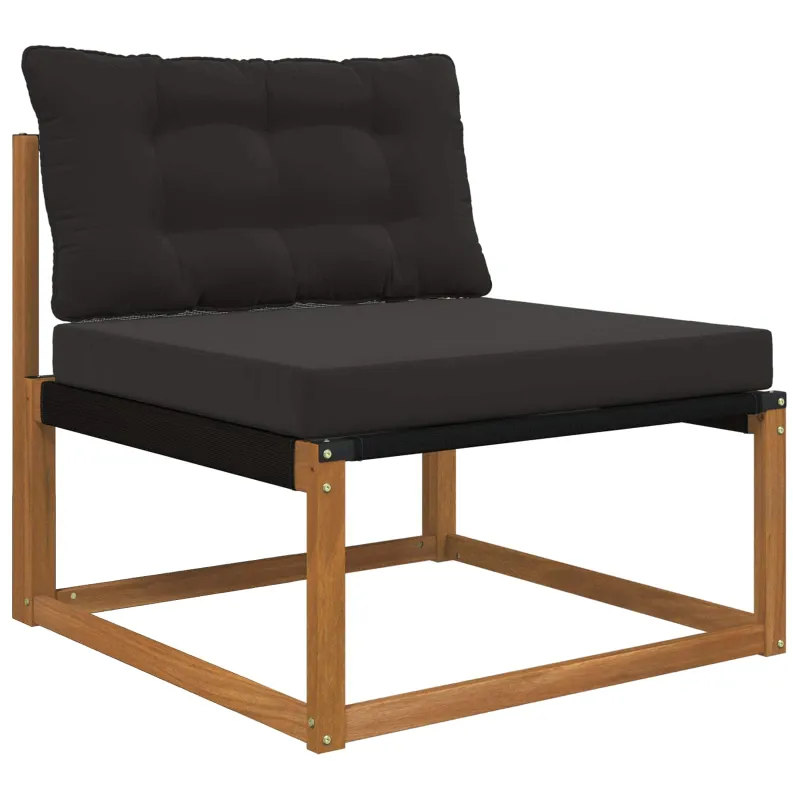 Lauko sofa pagalvėlė 2 pcs Juodas Poliesteris