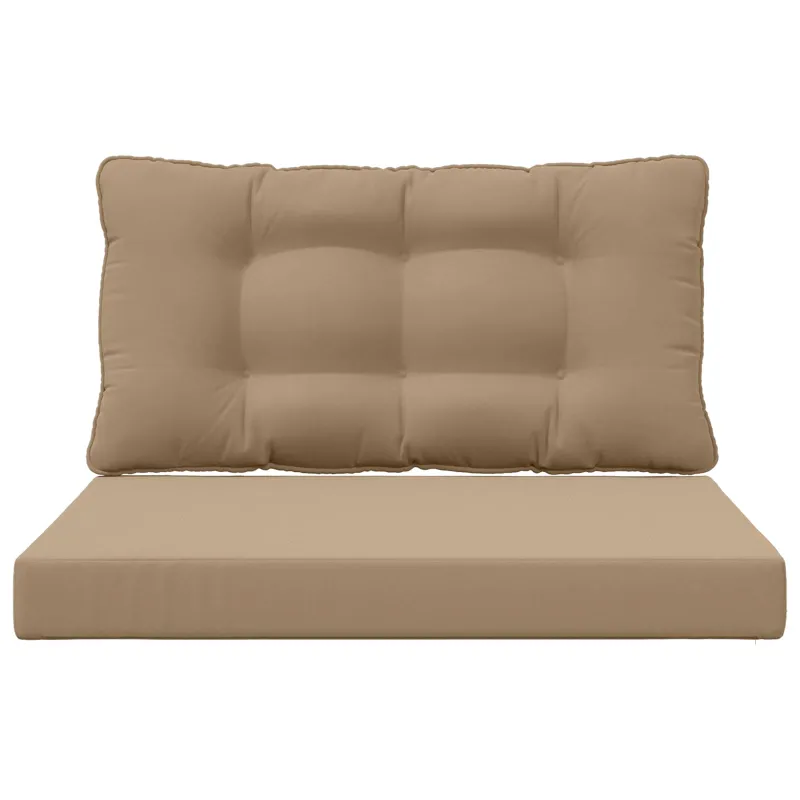 Lauko sofa pagalvėlė 2 pcs Taupe Poliesteris