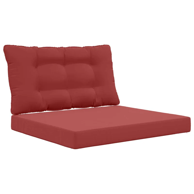Lauko sofa pagalvėlė 2 pcs Vyno raudonumo Poliesteris