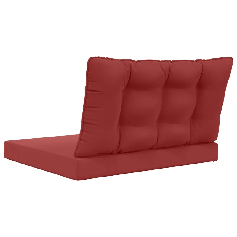 Lauko sofa pagalvėlė 2 pcs Vyno raudonumo Poliesteris