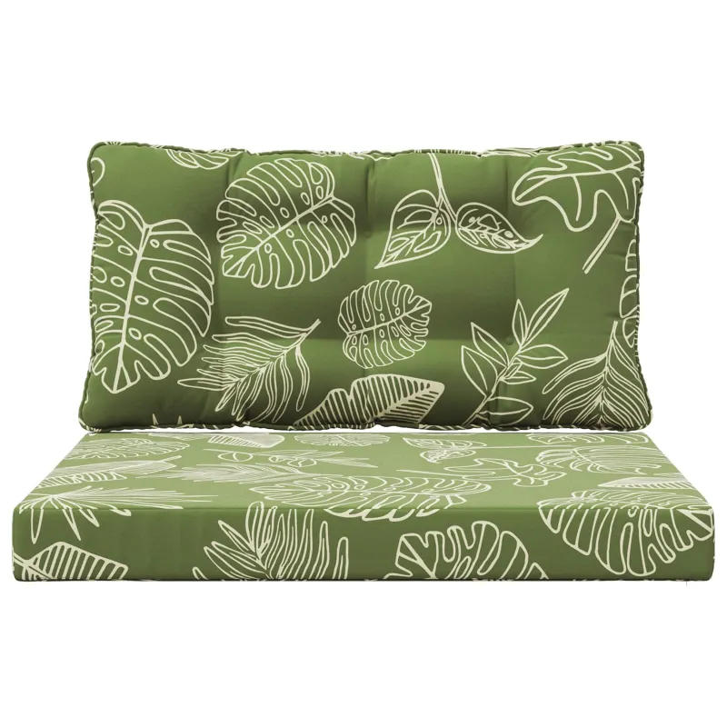 Lauko sofa pagalvėlė 2 pcs Lapų dizainas Poliesteris