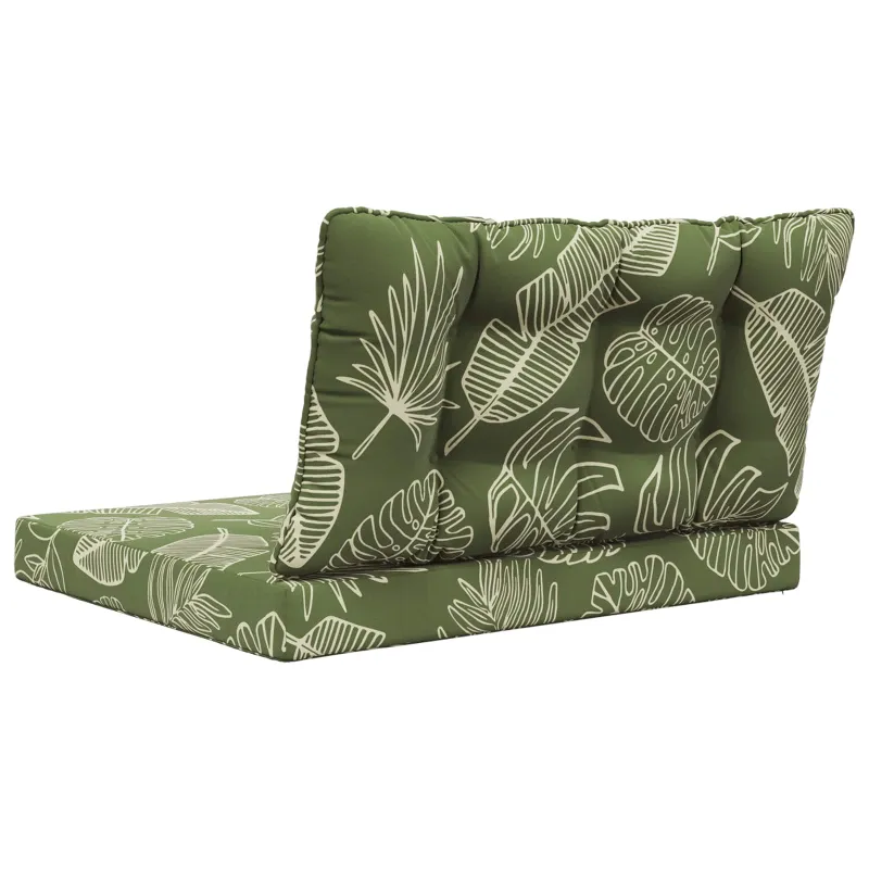 Lauko sofa pagalvėlė 2 pcs Lapų dizainas Poliesteris