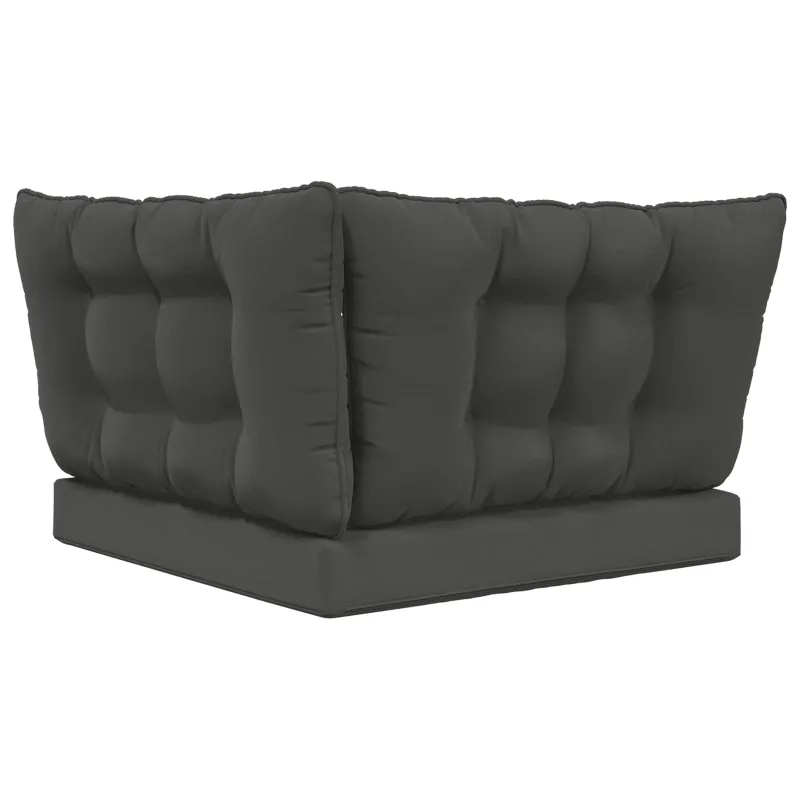 Lauko sofa pagalvėlė 3 pcs Antracitas Poliesteris