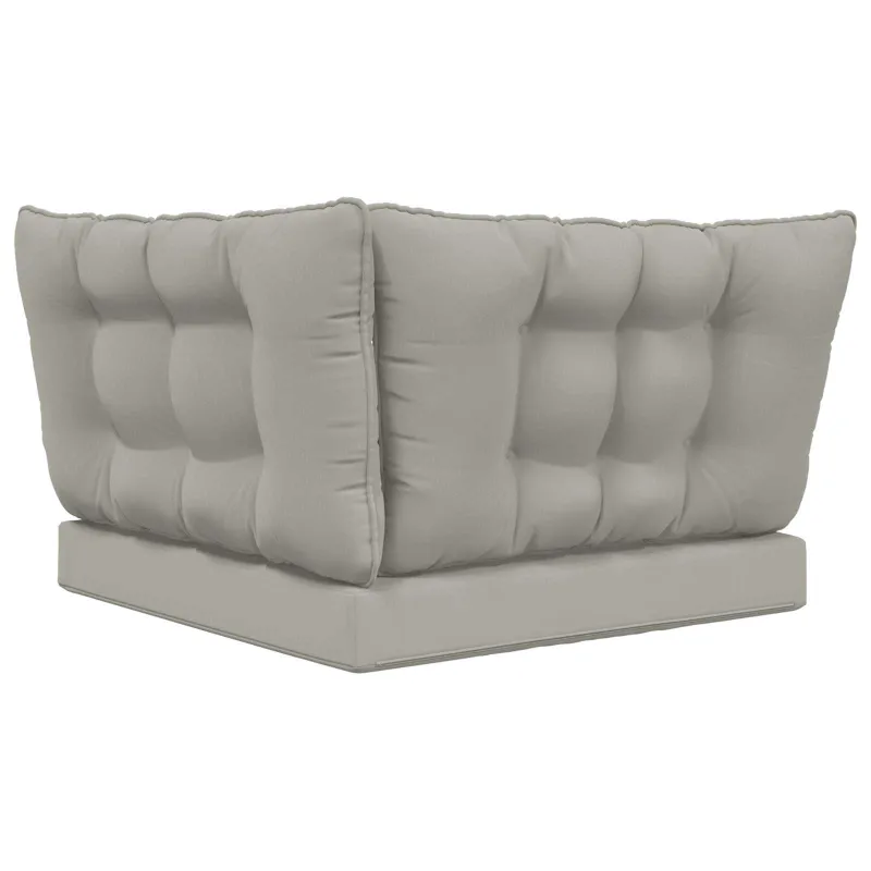 Lauko sofa pagalvėlė 3 pcs Pilka Poliesteris