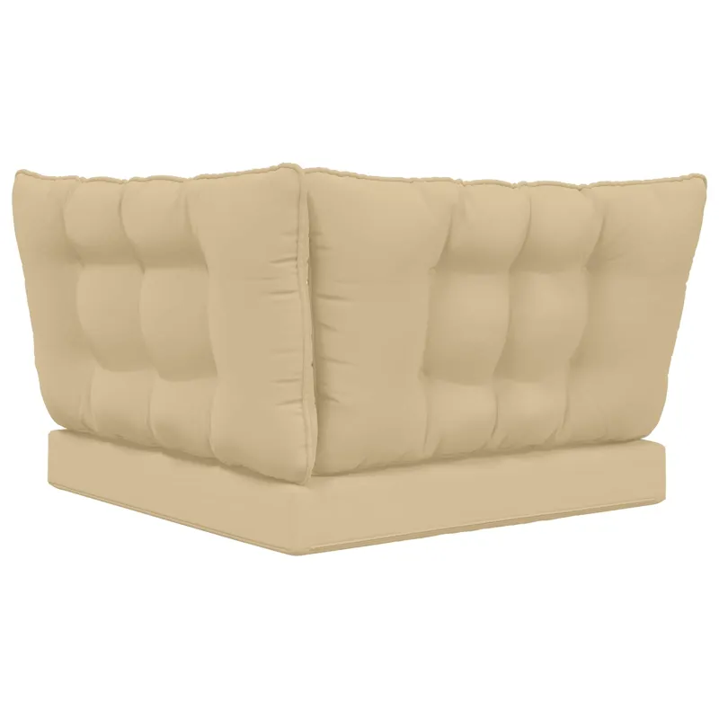 Lauko sofa pagalvėlė 3 pcs Smėlio Poliesteris