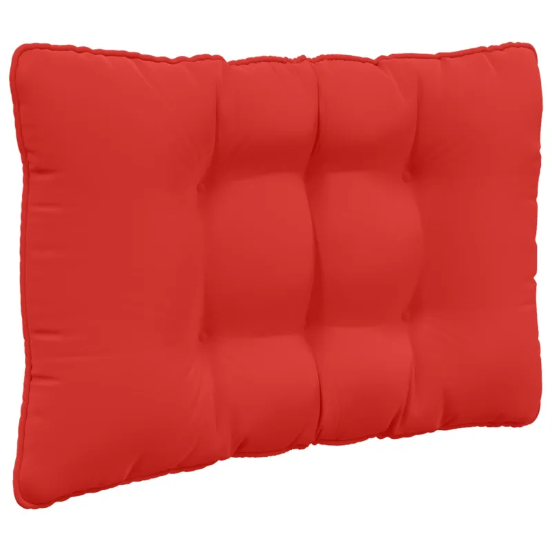 Lauko sofa pagalvėlė 3 pcs Raudona Poliesteris