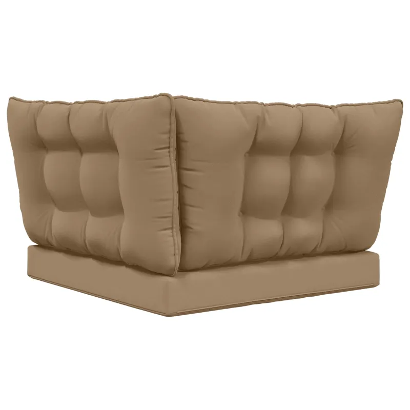 Lauko sofa pagalvėlė 3 pcs Taupe Poliesteris