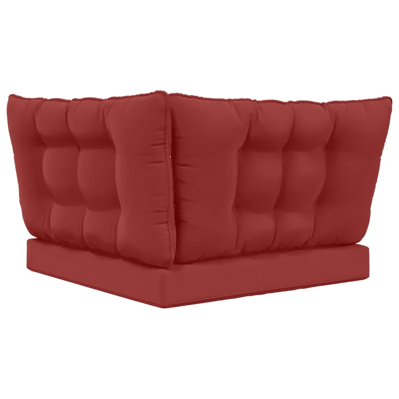 Lauko sofa pagalvėlė 3 pcs Vyno raudonumo Poliesteris