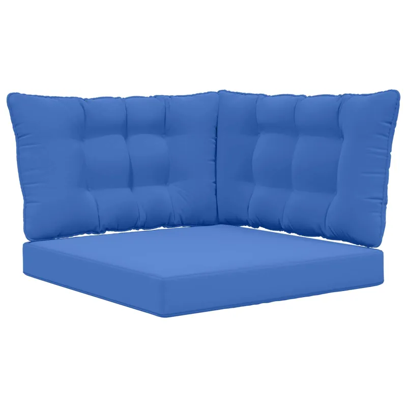 Lauko sofa pagalvėlė 3 pcs Karališka mėlyna Poliesteris