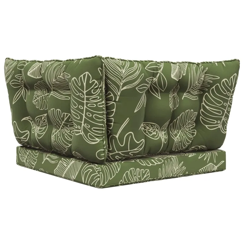 Lauko sofa pagalvėlė 3 pcs Lapų dizainas Poliesteris