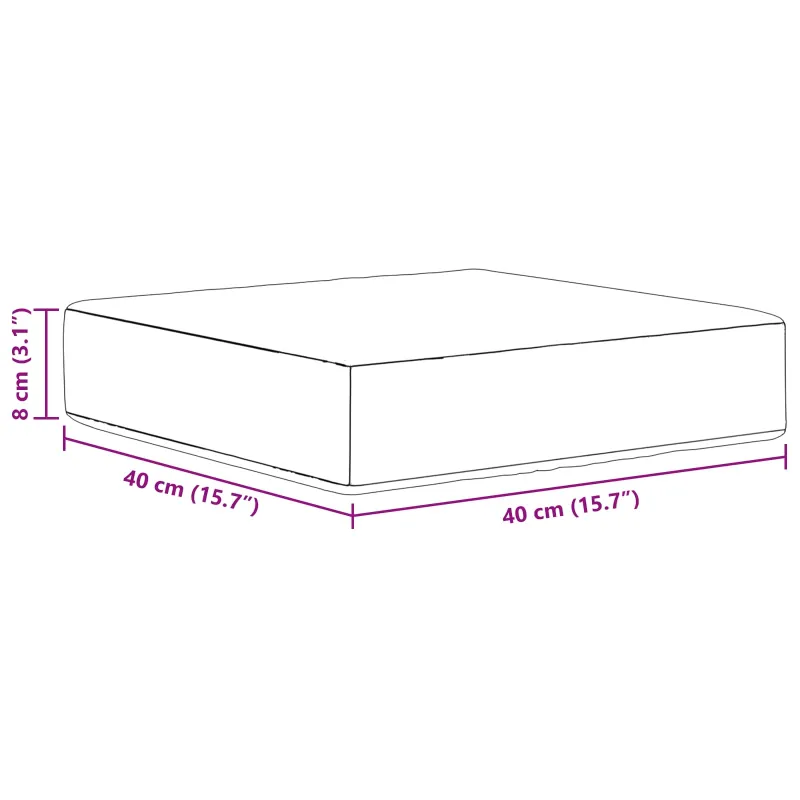 Lauko Sėdimosios Pagalvė Smėlio 40 x 40 x 8 cm 100% poliesteris