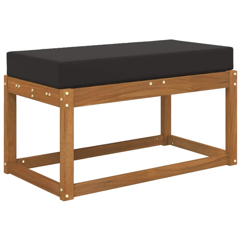 Lauko Sėdimosios Pagalvė Juodas 80 x 40 x 8 cm 100% poliesteris