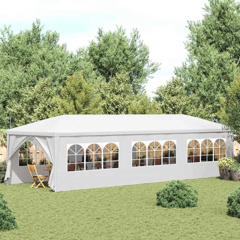 Proginė palapinė, 3x9 m, balta