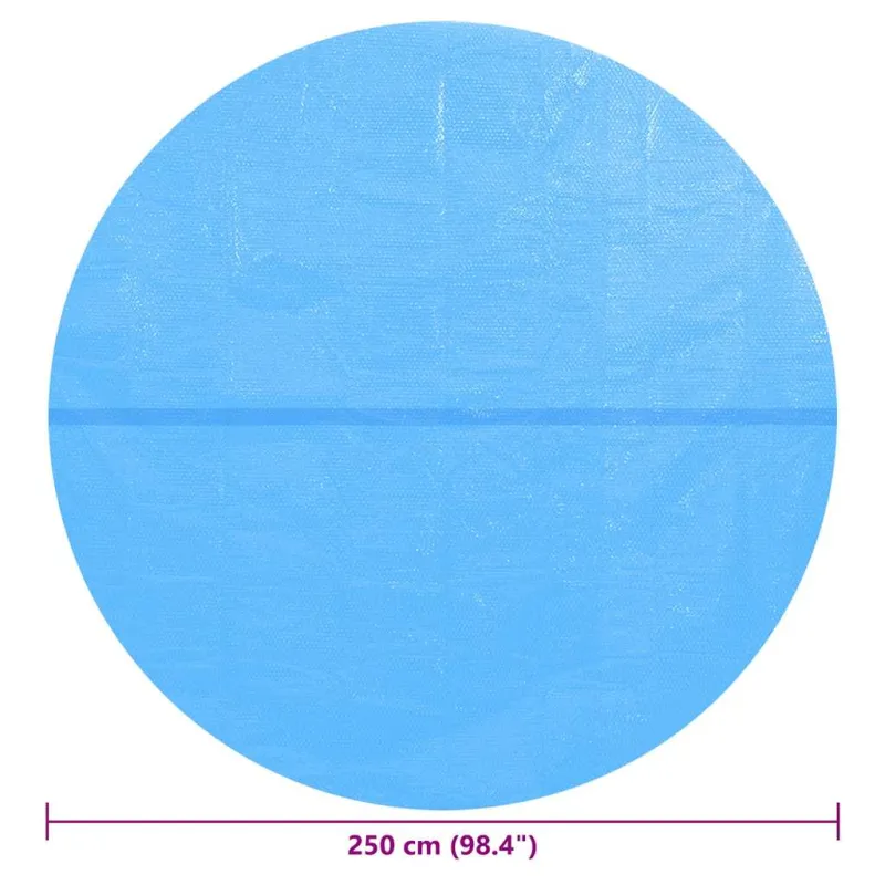 Plūdur. saulės šviesą sugerianti baseino plėvelė, 250cm, mėl.