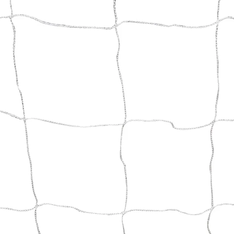Futbolo vartai su tinkleliu, plienas, balti, 182x61x122cm