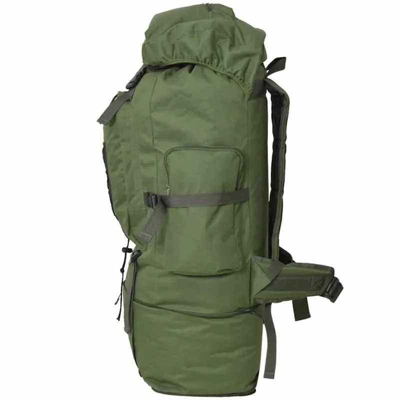 Militaristinio stiliaus kuprinė, žalia, XXL, 100 l