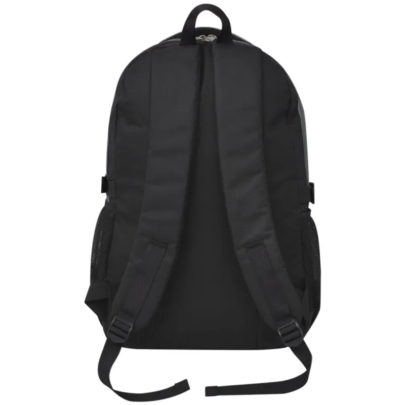 Mokyklinė kuprinė, 40 l, juoda ir pilka
