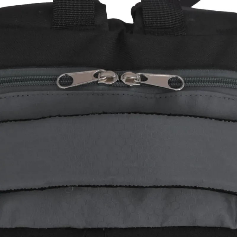 Mokyklinė kuprinė, 40 l, juoda ir pilka