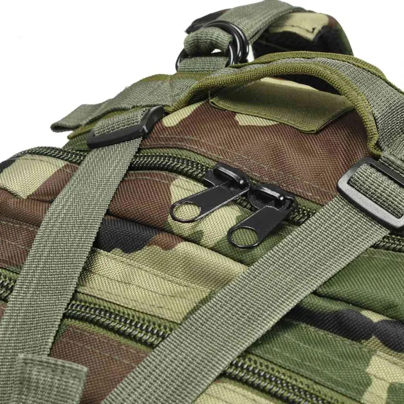 Militaristinio stiliaus kuprinė, 50l, kamufliažo spalvos