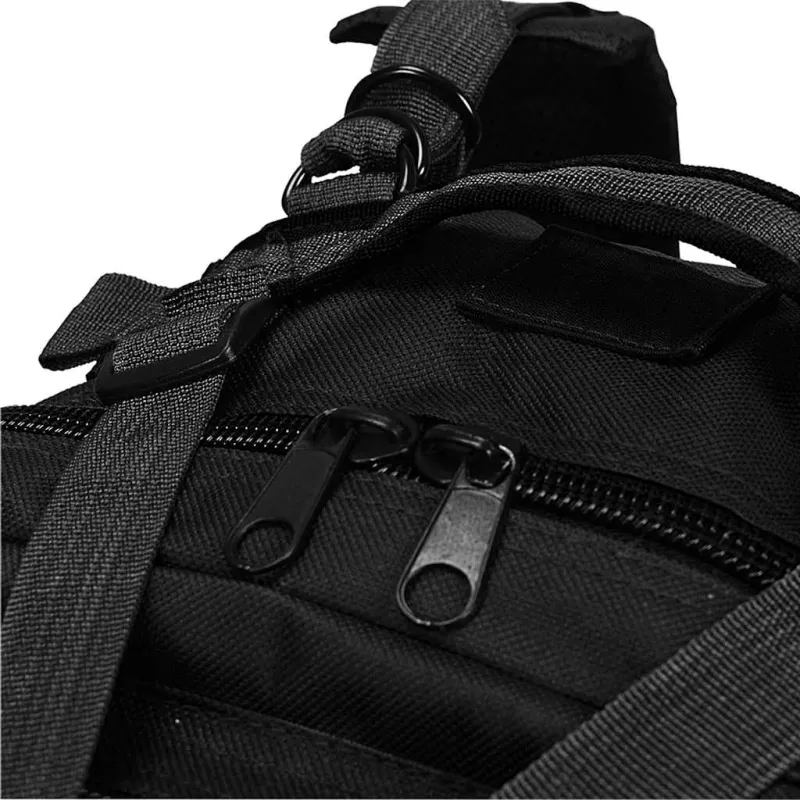 Militaristinio stiliaus kuprinė, 50 l, juoda