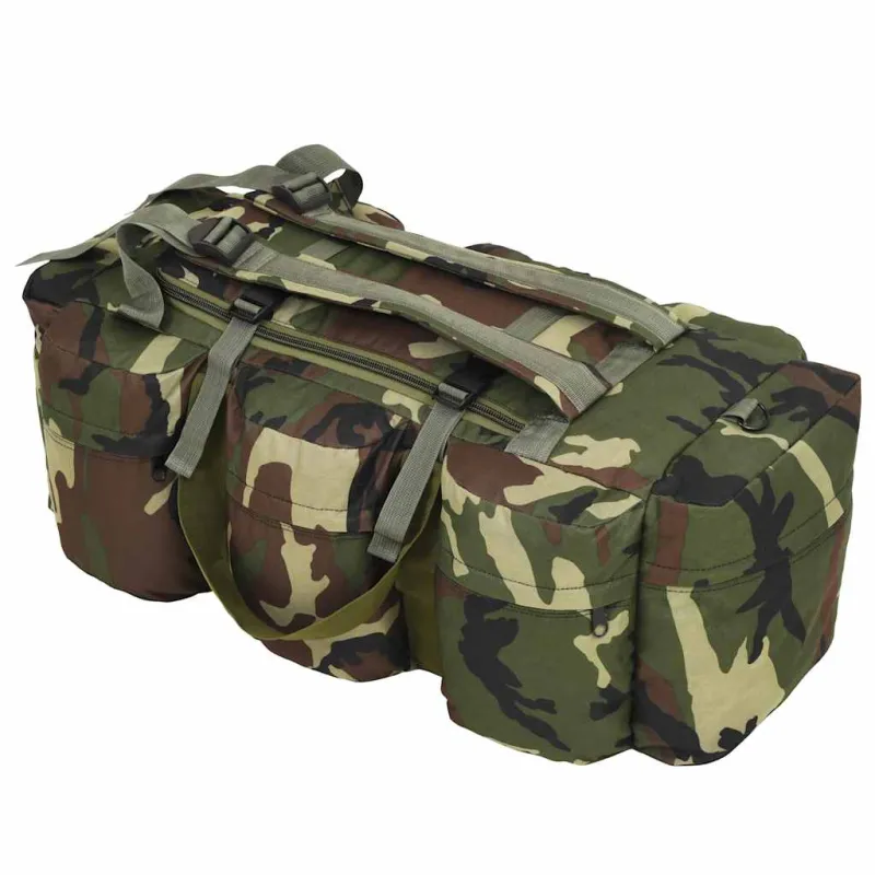 3-1 Militaristinio stiliaus daiktų krepšys, kamufliažinis, 45l