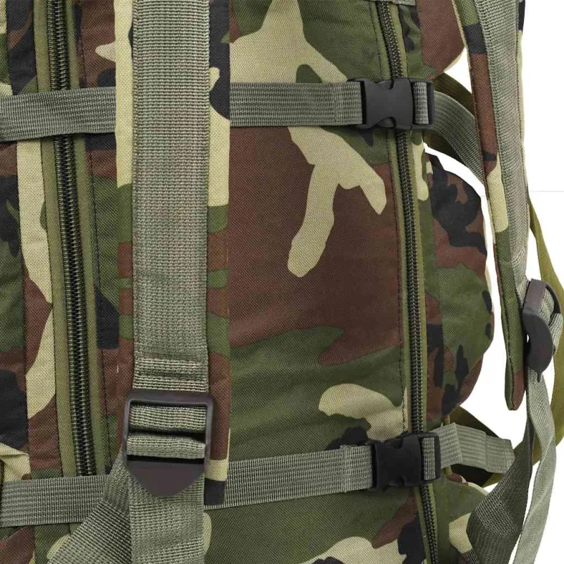 3-1 Militaristinio stiliaus daiktų krepšys, kamufliažinis, 45l