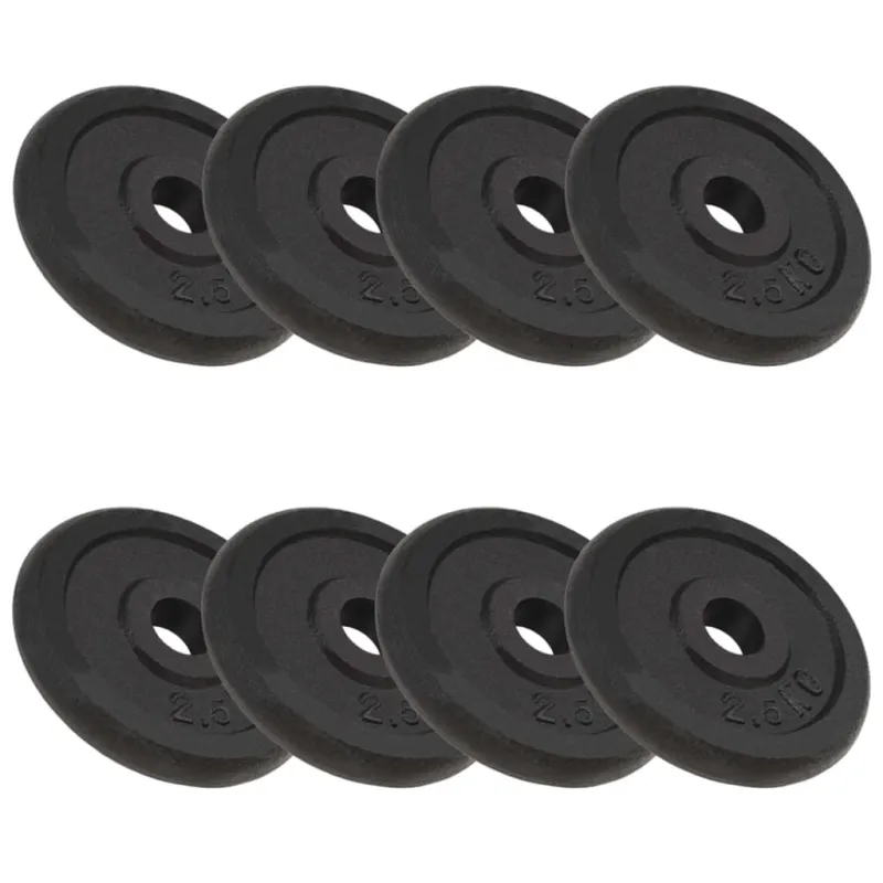 Svoriai, 8vnt., 8x2,5kg, ketus