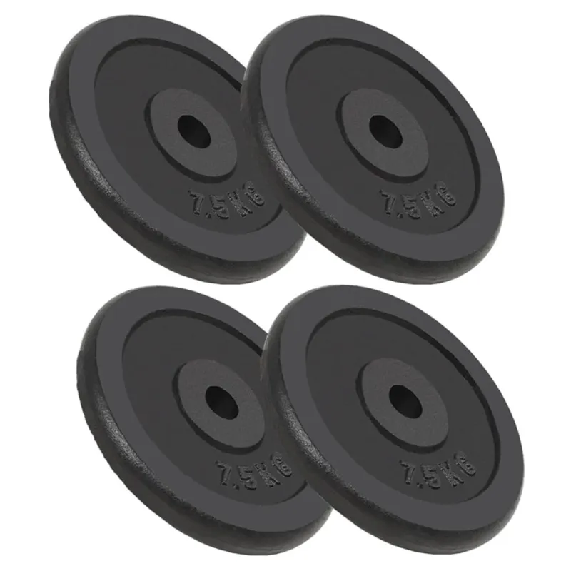 Svoriai, 4vnt., 4x7,5 kg, ketus