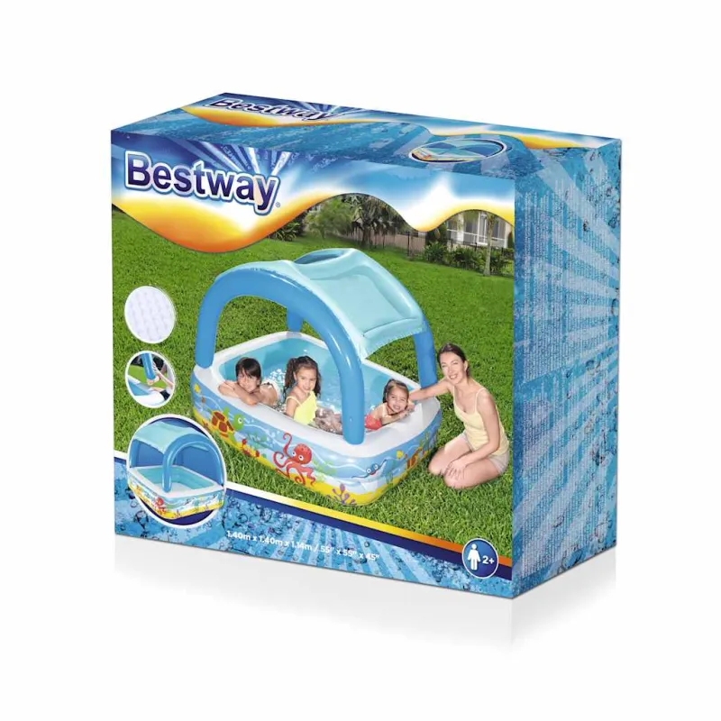 Bestway Žaidimų baseinas su stogeliu, 140x140x114cm, 52192