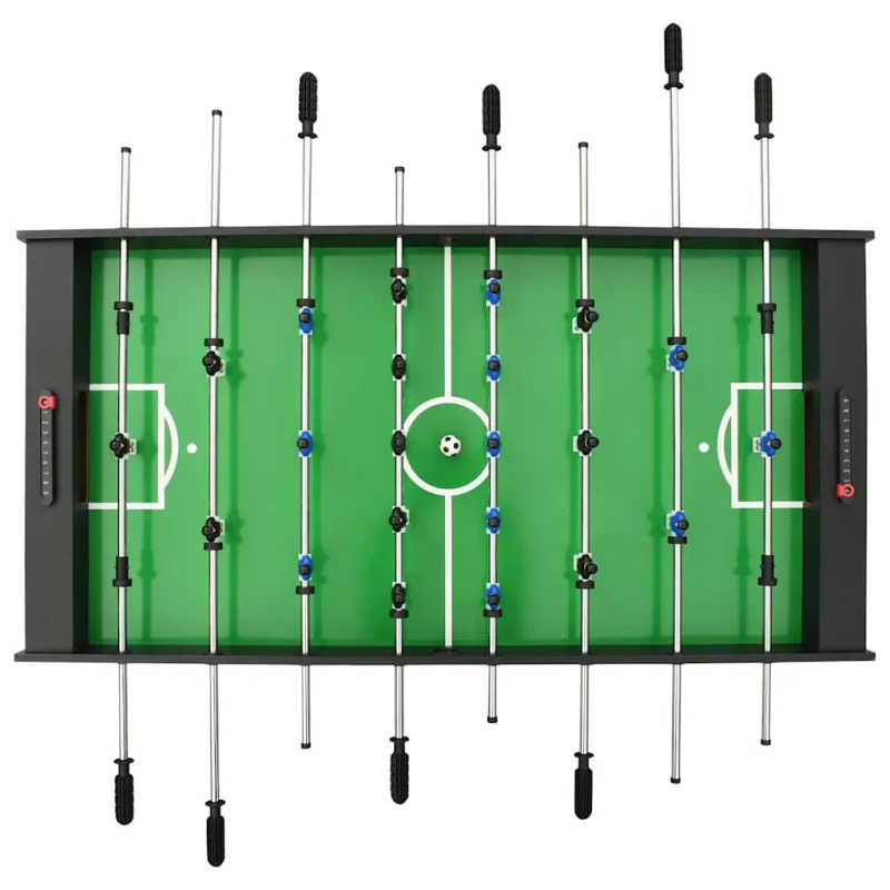 Sulankstomas stalo futbolo stalas, 121x61x80cm, juodas