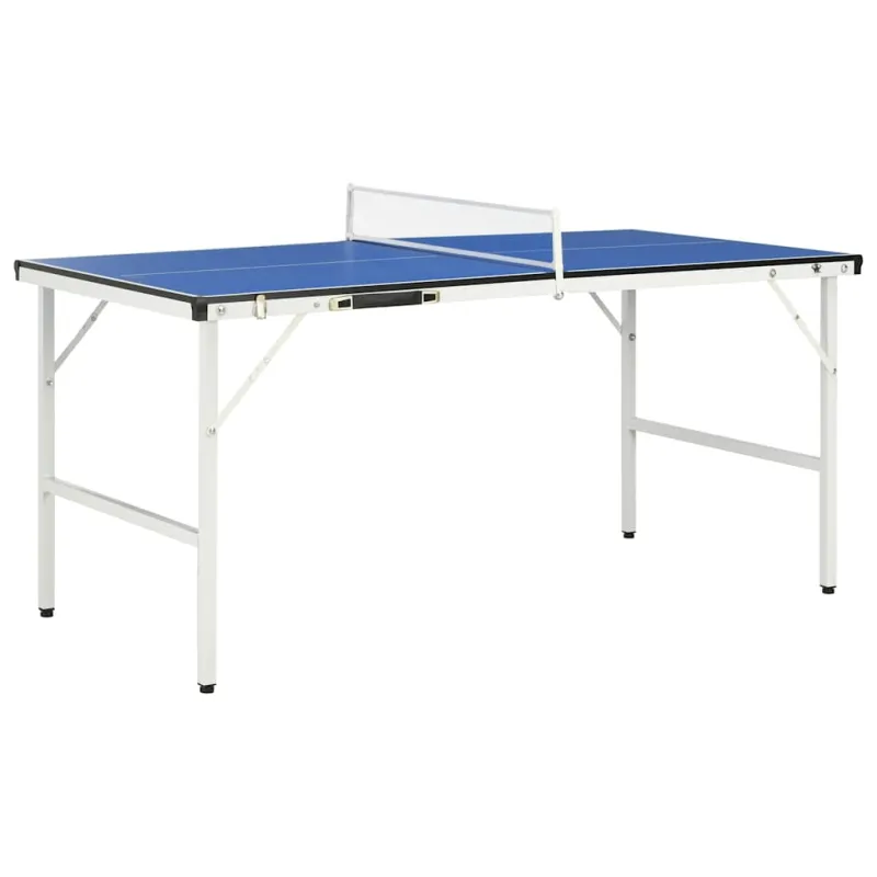 1,5 m stalo teniso stalas su tinklu, 152x76x66 cm, mėlynas