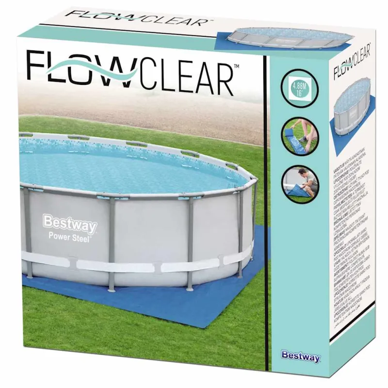Bestway Baseino paklotas Flowclear, 488x488cm