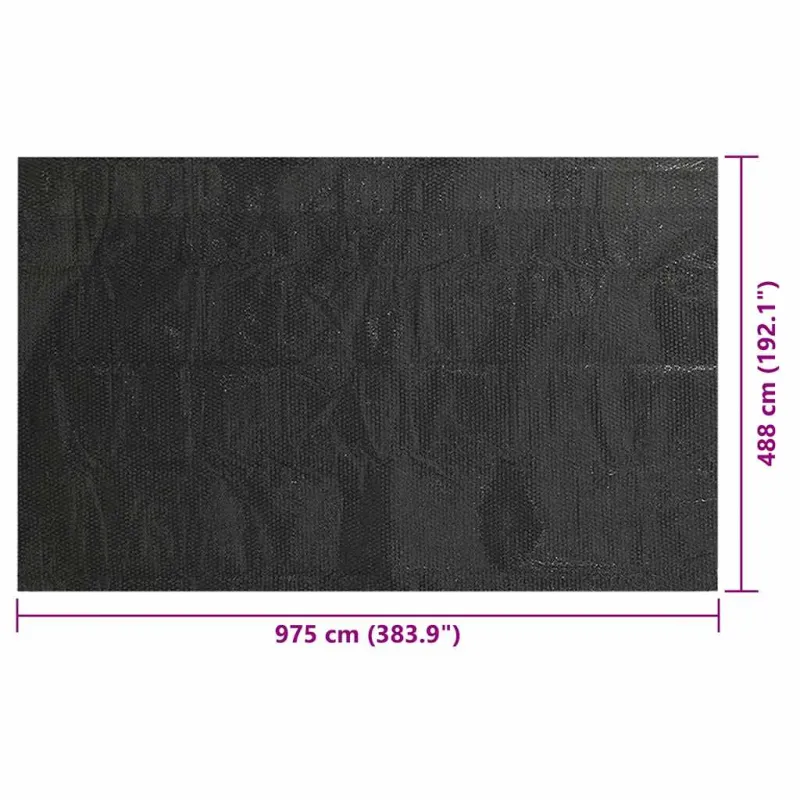 Baseino uždangalas, juodos spalvos, 975x488cm, PE
