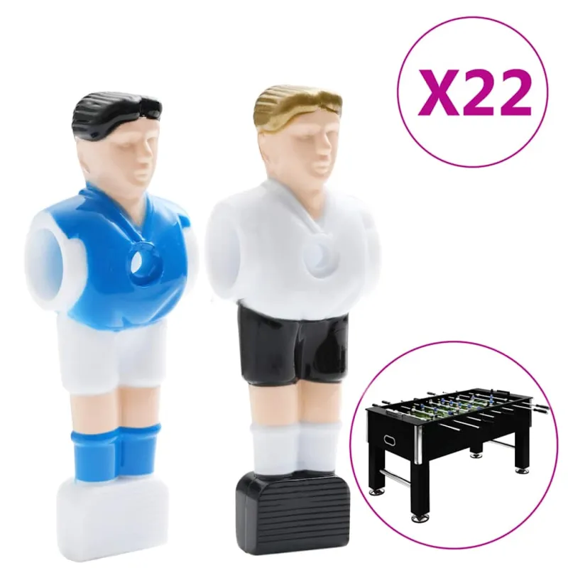 Stalo futbolo žaidėjai 15,9mm strypams, 22vnt.