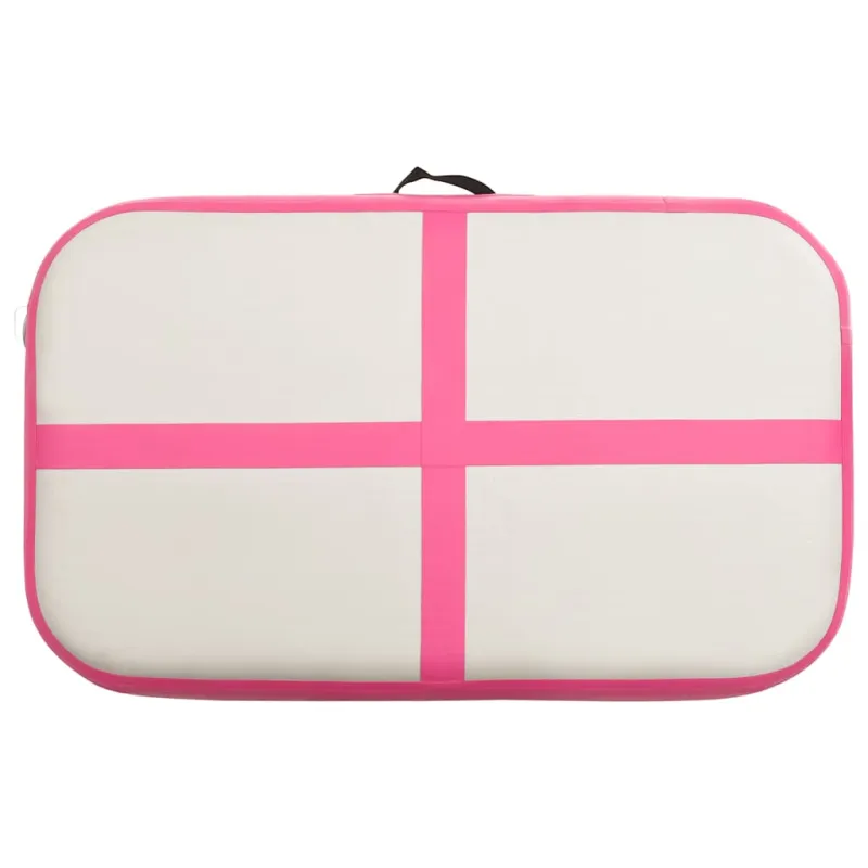 Pripučiamas gimnastikos kilimėlis, rožinis, 60x100x10cm, PVC