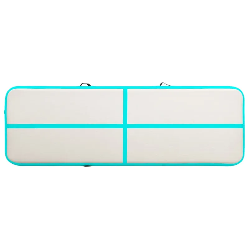 Pripučiamas gimnastikos kilimėlis, žalias, 300x100x15cm, PVC