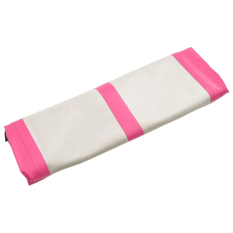 Pripučiamas gimnastikos kilimėlis, rožinis, 600x100x15cm, PVC