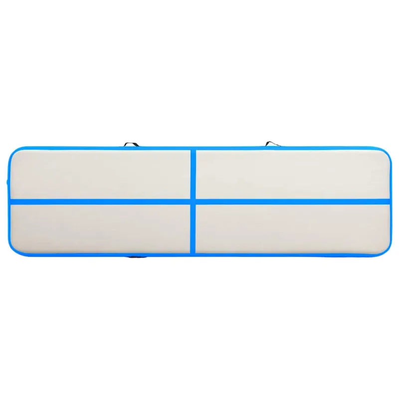 Pripučiamas gimnastikos kilimėlis, mėlynas, 600x100x15cm, PVC